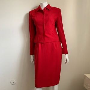 Jones New York red suit set